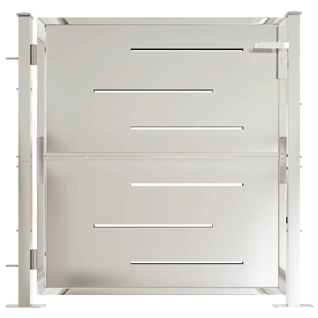 Gartentor 100 x 95 cm Edelstahl