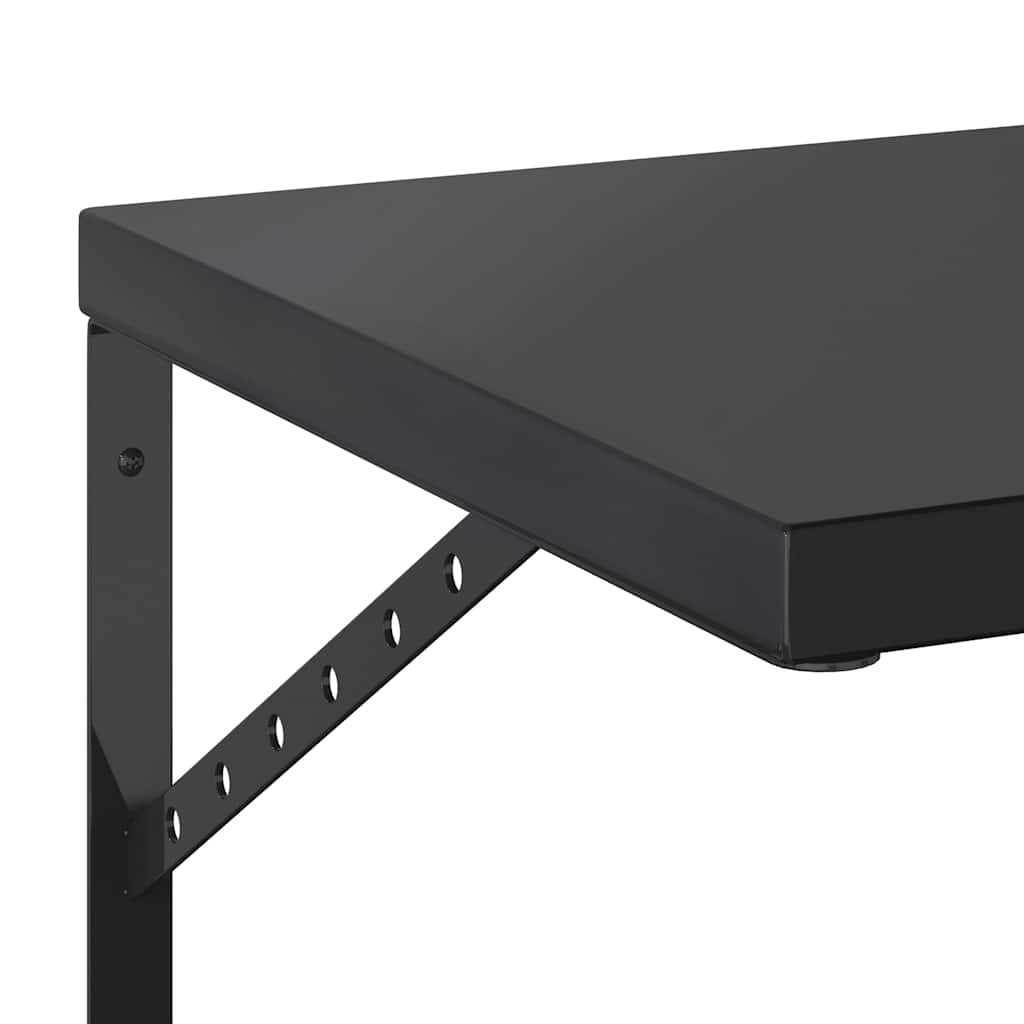 Wandregale 2 Stk. 100x40 cm Silbern Edelstahl