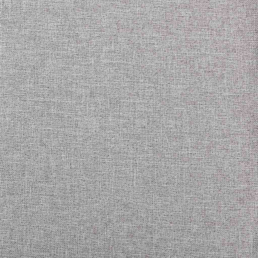 Verdunkelungsvorhänge Haken Leinenoptik 2Stk. Schwarz 140x175cm