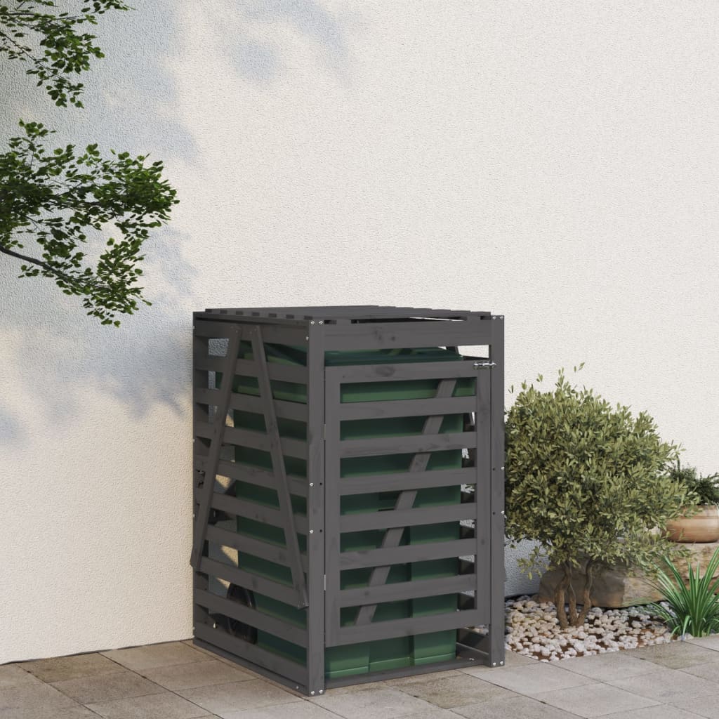 Mülltonnenbox 84x90x128,5 cm Massivholz Kiefer