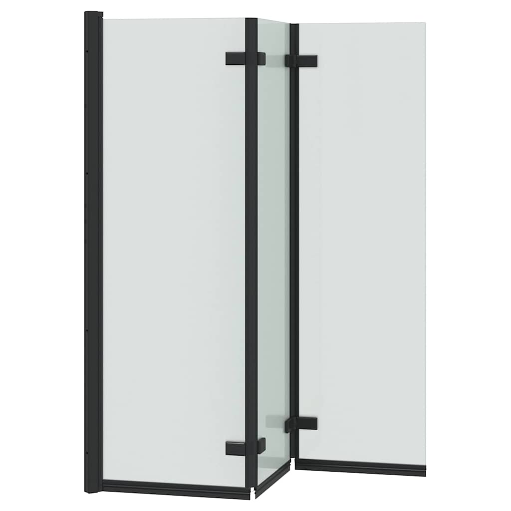Faltbare Duschtrennwand Gold 130 x 138 cm