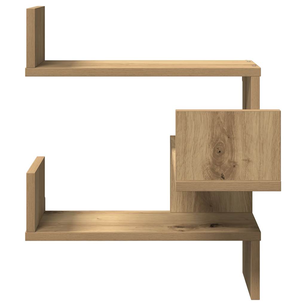 Wand-Eckregal Weiß 40x40x50 cm Holzwerkstoff