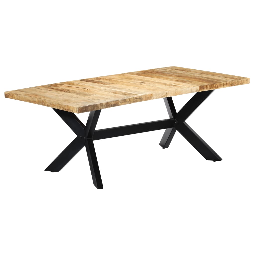 Esstisch Massivholz Mango und Stahlgestell 180 cm