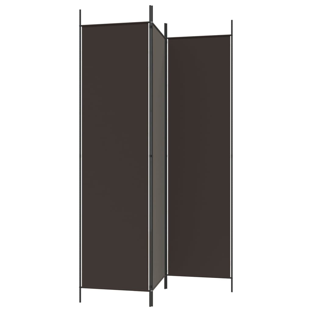 3-tlg. Paravent Schwarz 150x200 cm Stoff