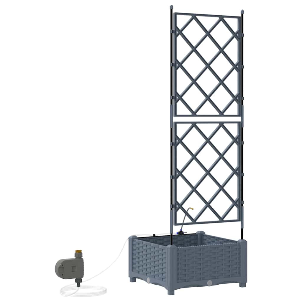 Garten-Pflanzgefäß 4 Stk. Braun 160 x 40 x 22 cm PP