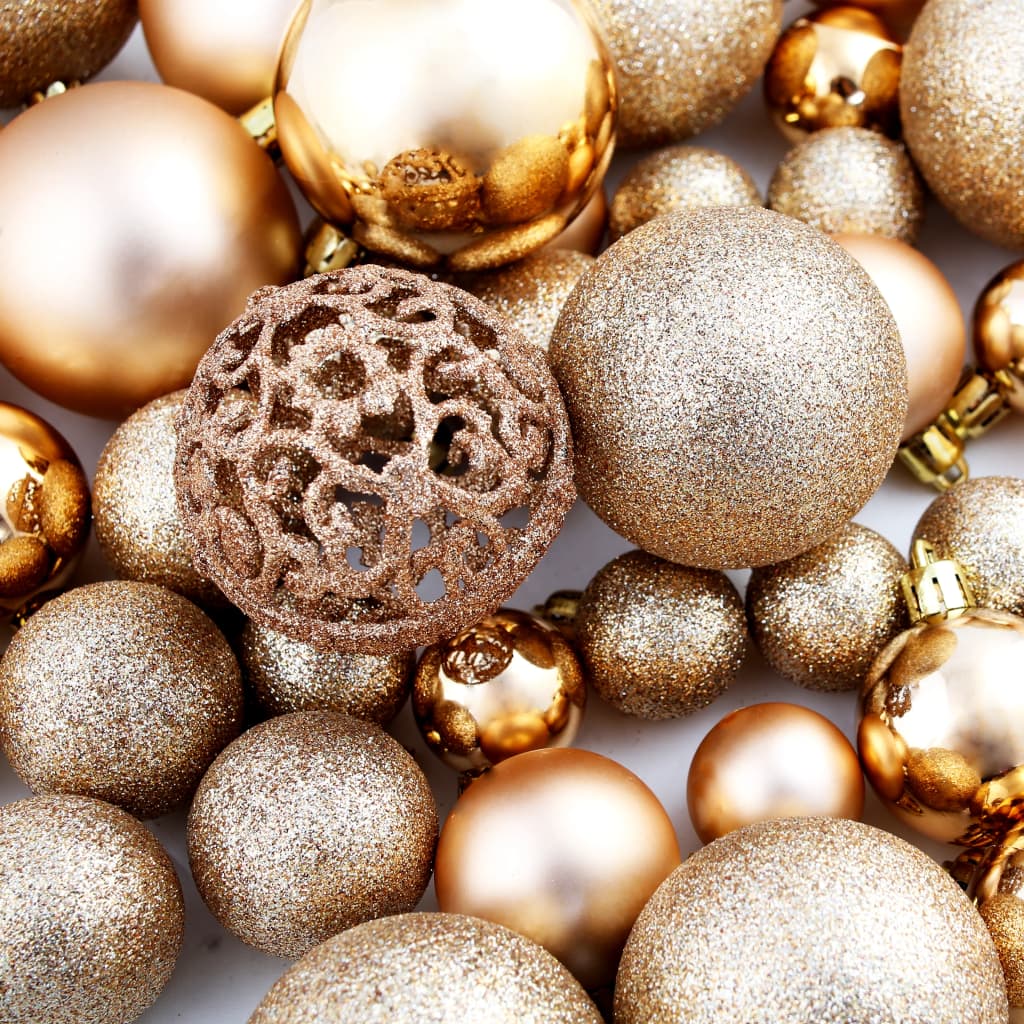 100-tlg. Weihnachtskugel-Set Weiß