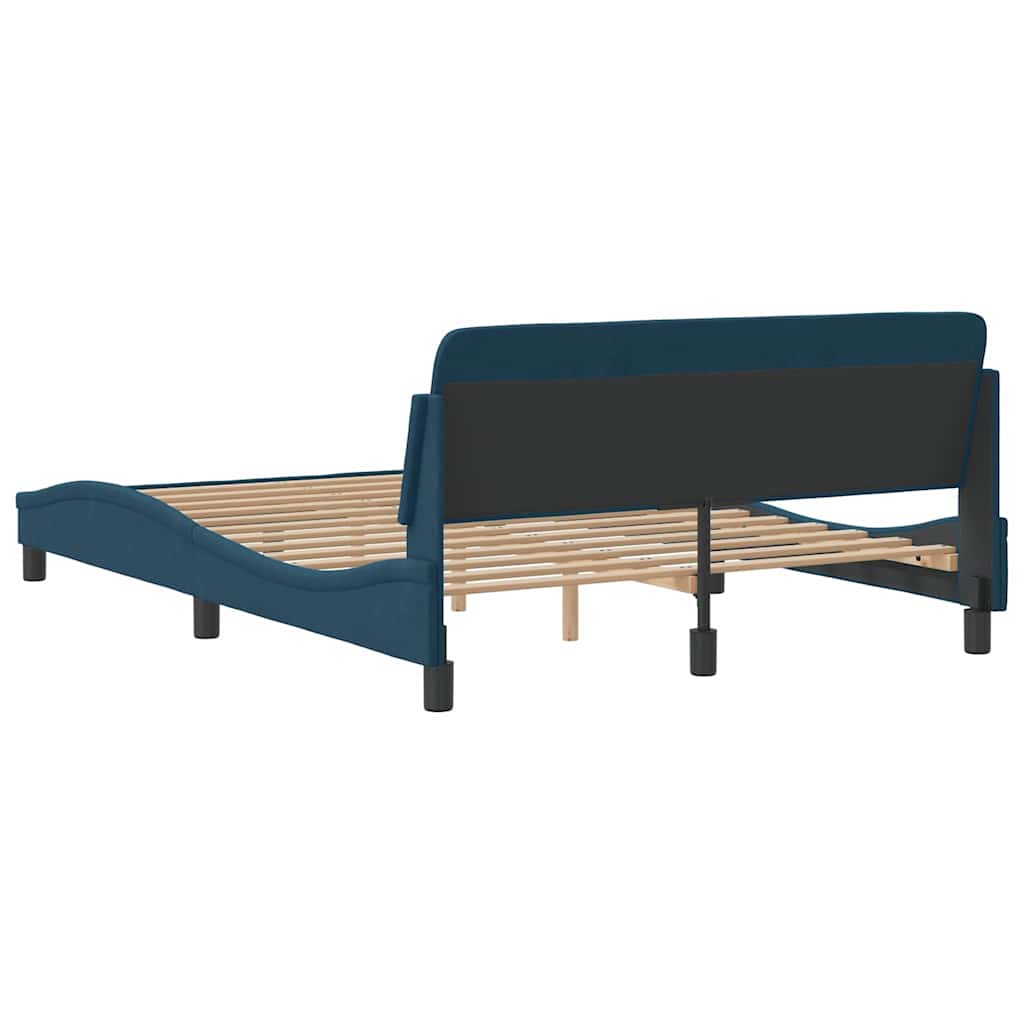 Bettgestell "Dover" Hellgrau 80x200 cm Samt