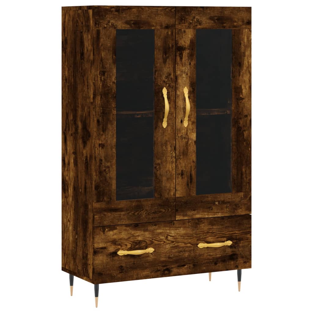 Highboard Betongrau 69,5x31x115 cm Holzwerkstoff