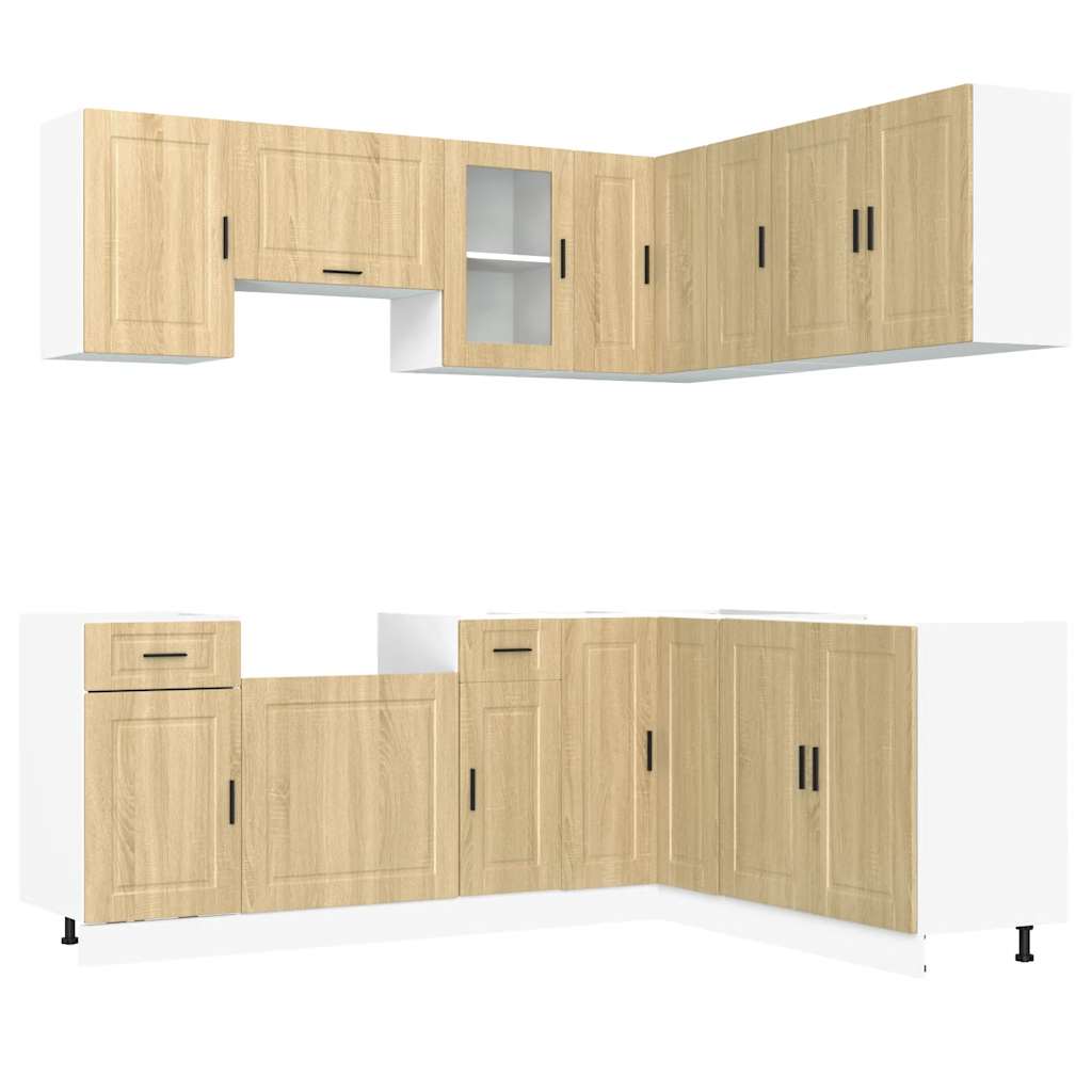 11-tlg. Küchenschrank-Set Porto Weiß Holzwerkstoff
