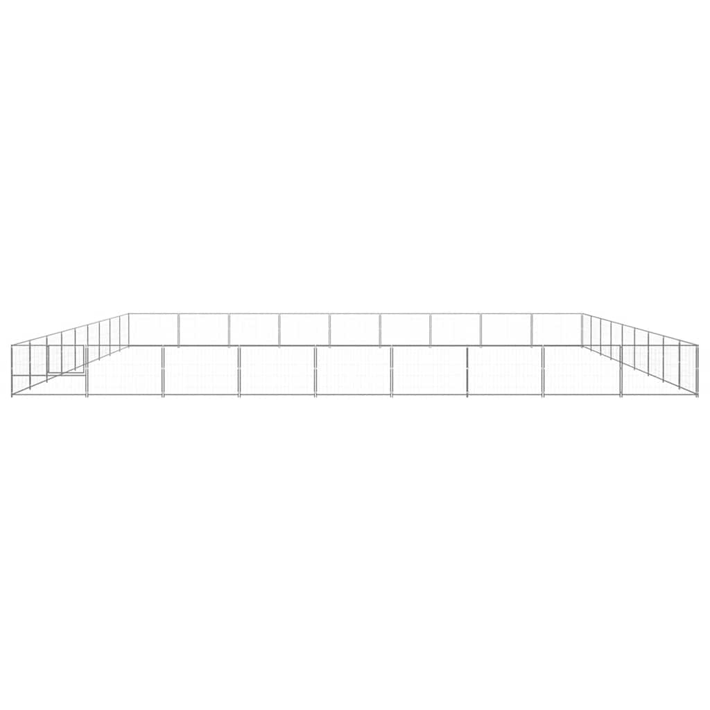 Hundezwinger Schwarz 4 m² Stahl