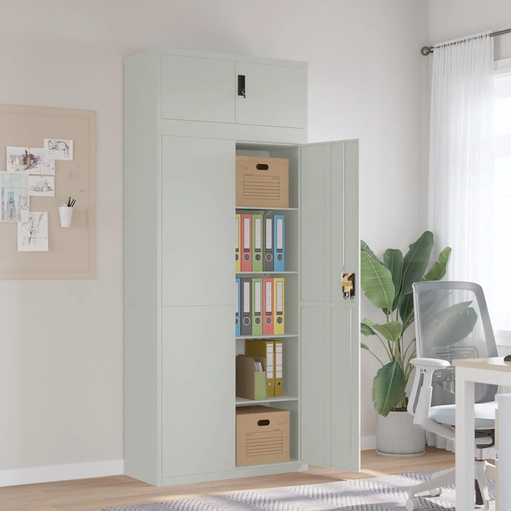 Aktenschrank Weiß 90x40x110 cm Stahl