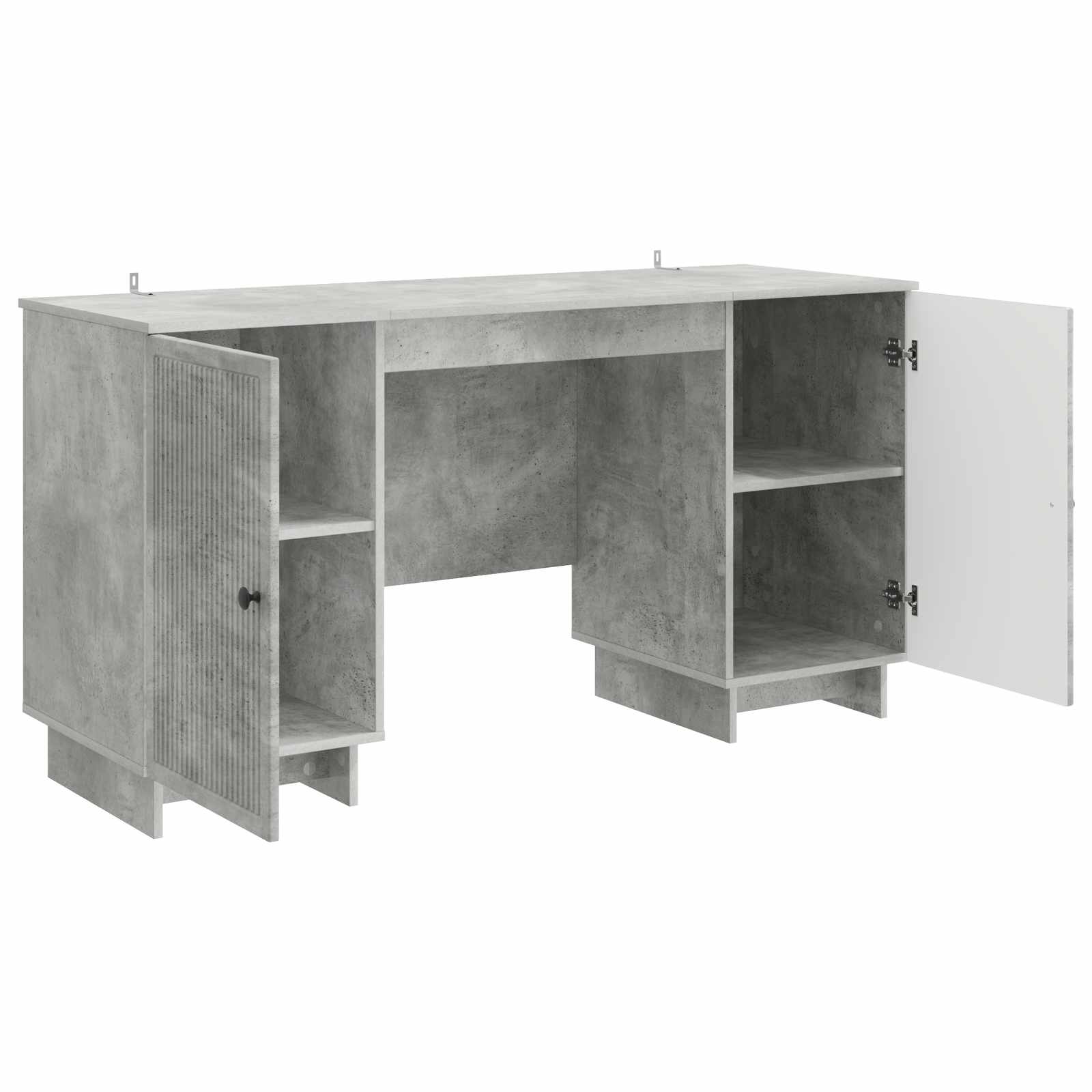 Schreibtisch Schwarz Holzwerkstoff 142,5 x 50 x 75 cm