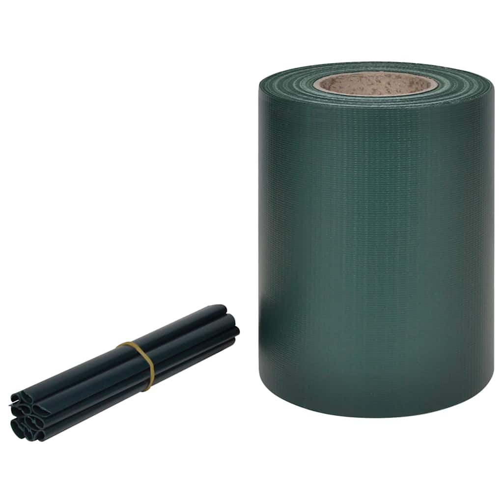 Garten-Sichtschutz 4 Stk. PVC 35x0,19 m Grün