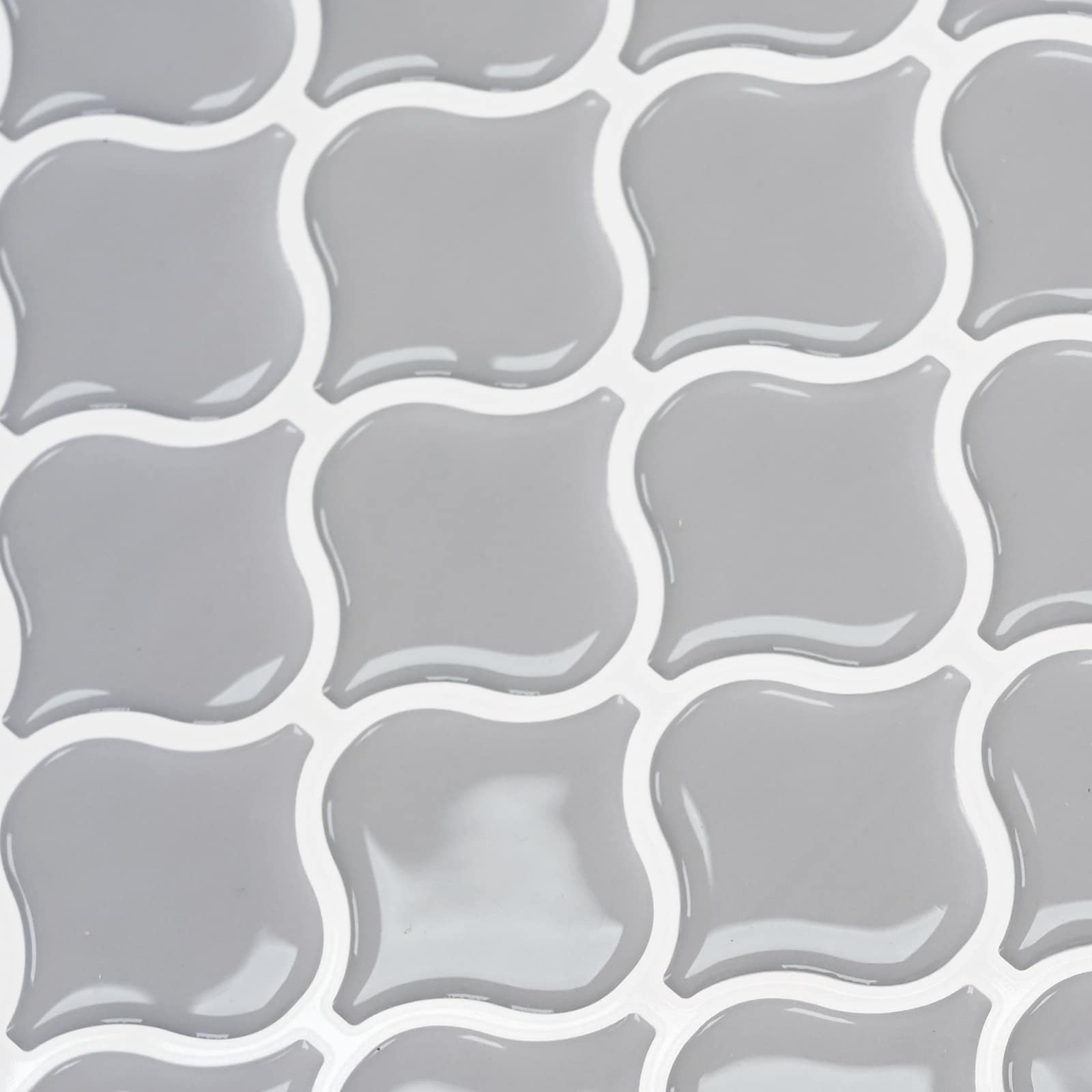 Lanturn Fliese 10 pcs Weiß 27 x 27 cm Polyurethan und PET