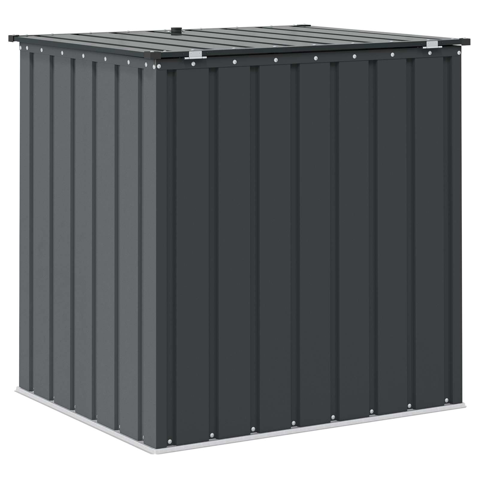 Gartenlagerbox Schwarz 101,5 x 57 x 100,5 cm Stahl