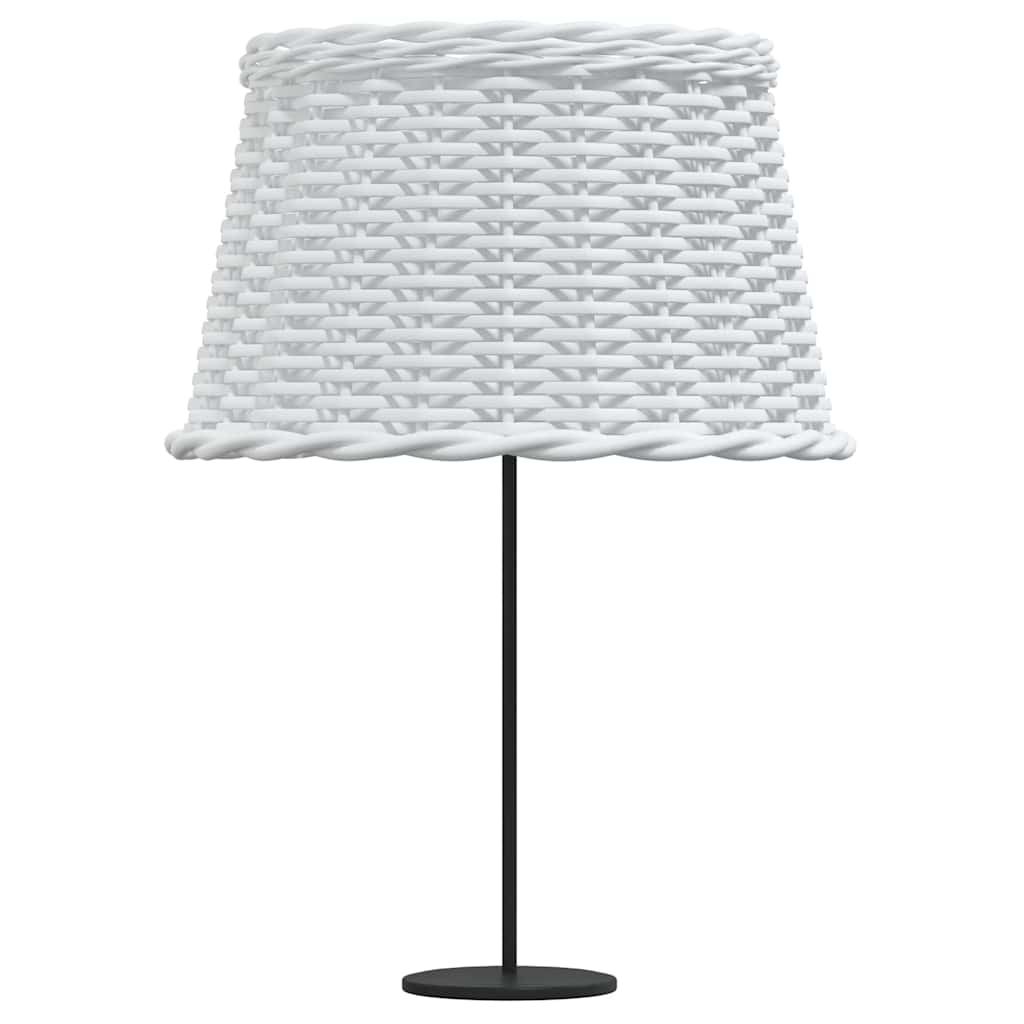 Lampenschirm Weiß Ø15x12 cm Korbweide