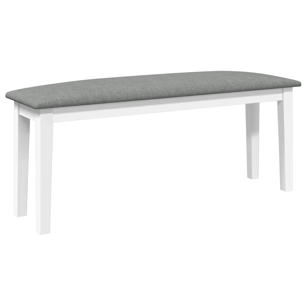 Bank 110 cm Braun Massivholz Gummibaum