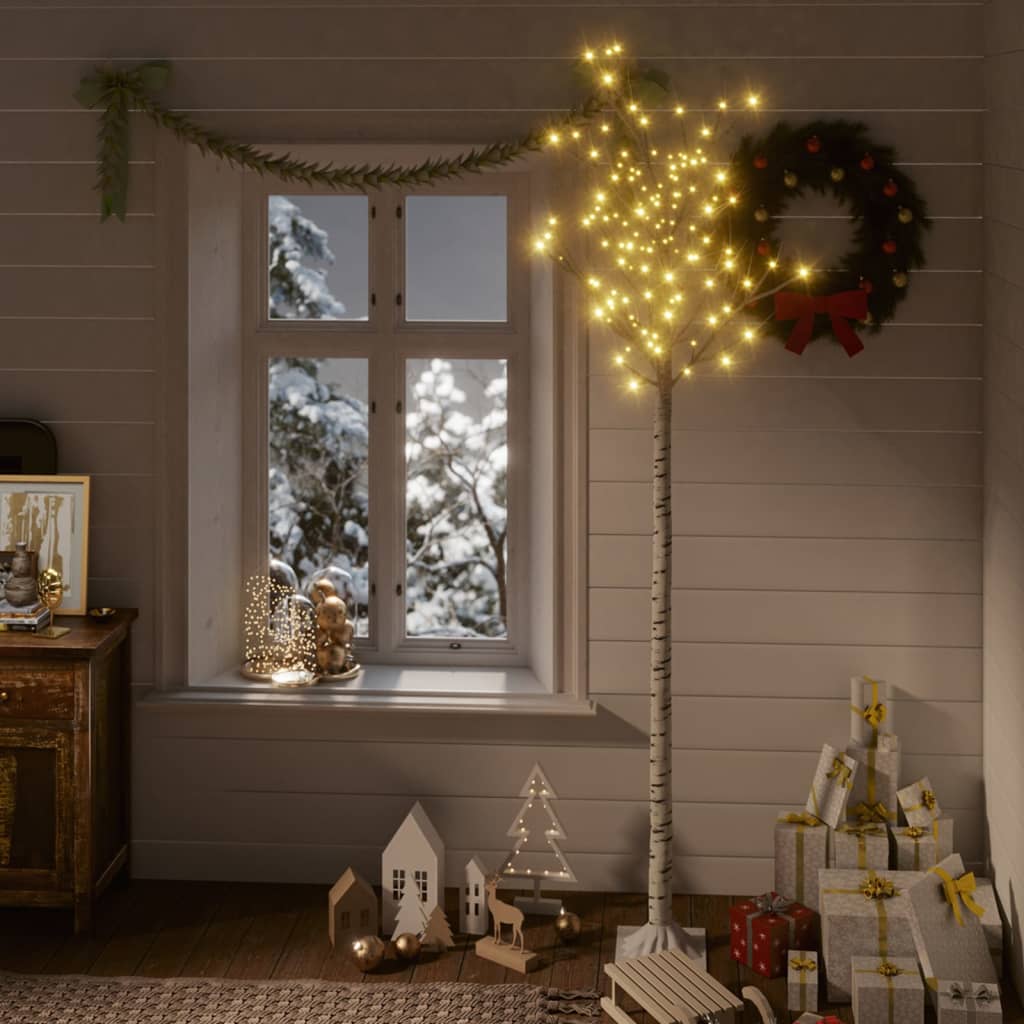 Weihnachtsbaum 128 LEDs 1,2 m Warmweiß Indoor Outdoor