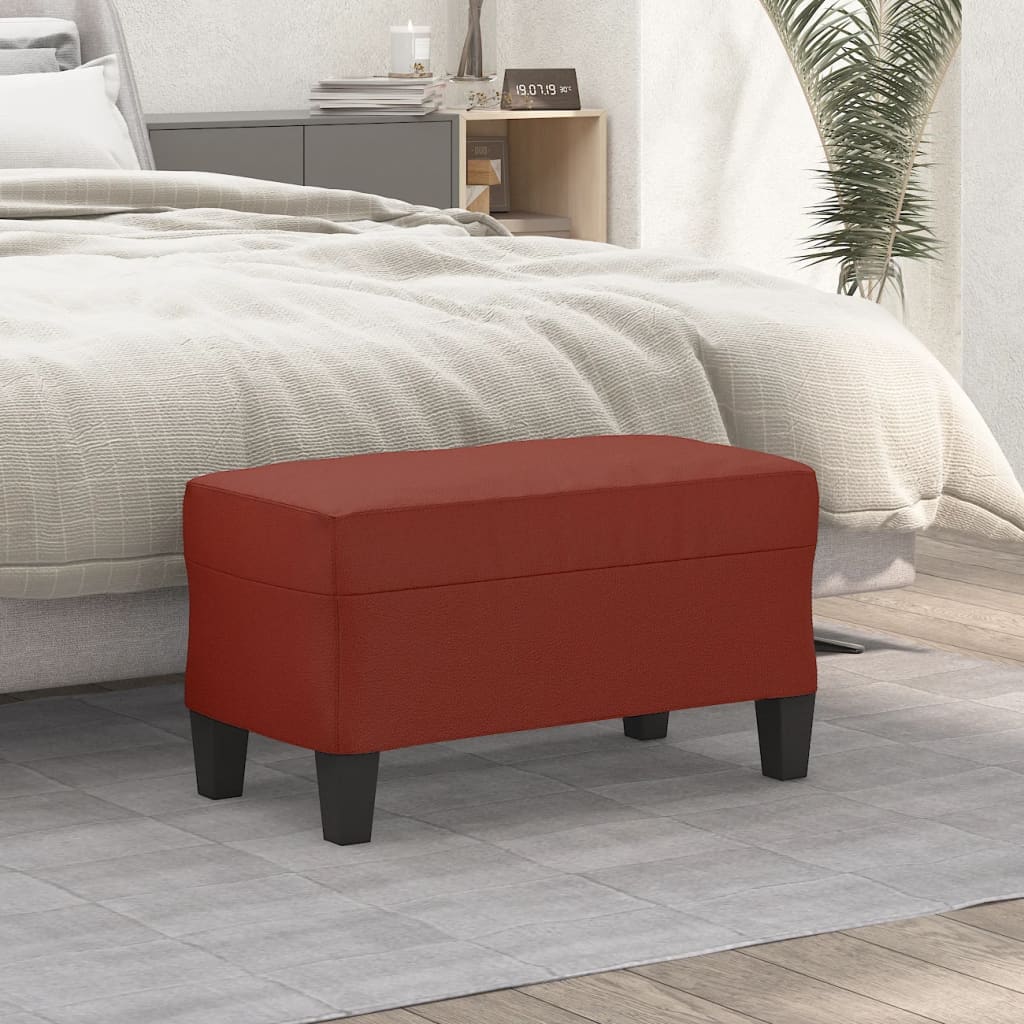 Sitzbank Schwarz 70x35x41 cm Kunstleder