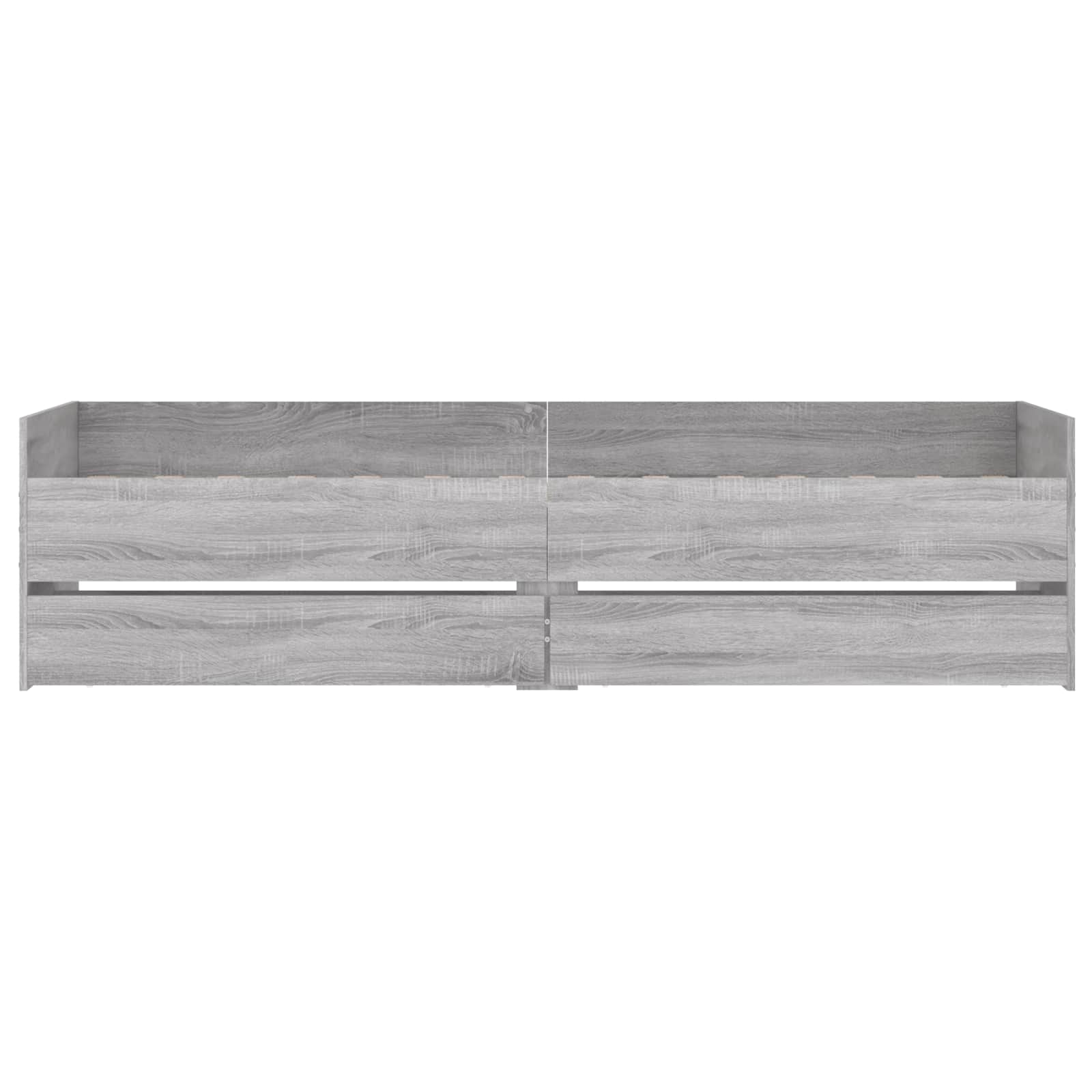 Bett mit Schubladen Braun Eiche-Optik 75x190 cm