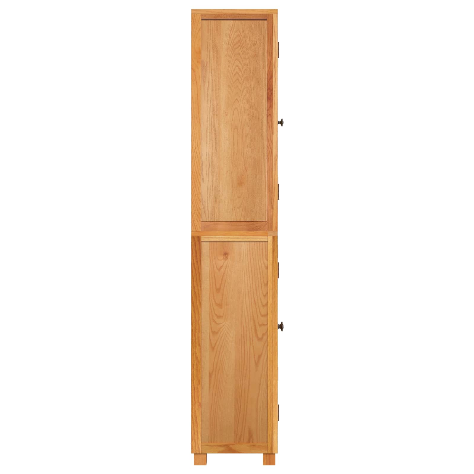 Aufbewahrungsmöbel-Set mit Regal 2 Stk. Natur 80 x 35 x 185 cm