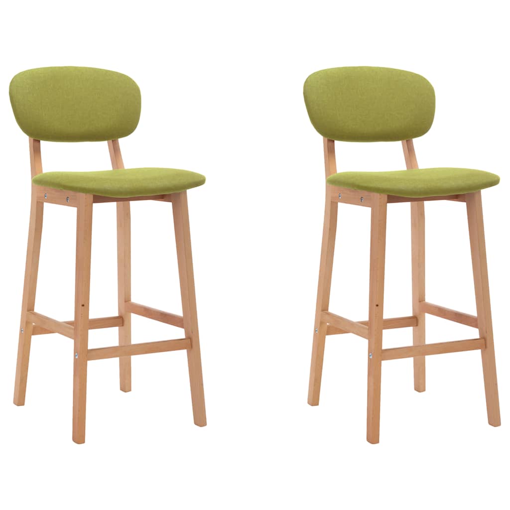 Barhocker 2 Stk. Braun Stoff