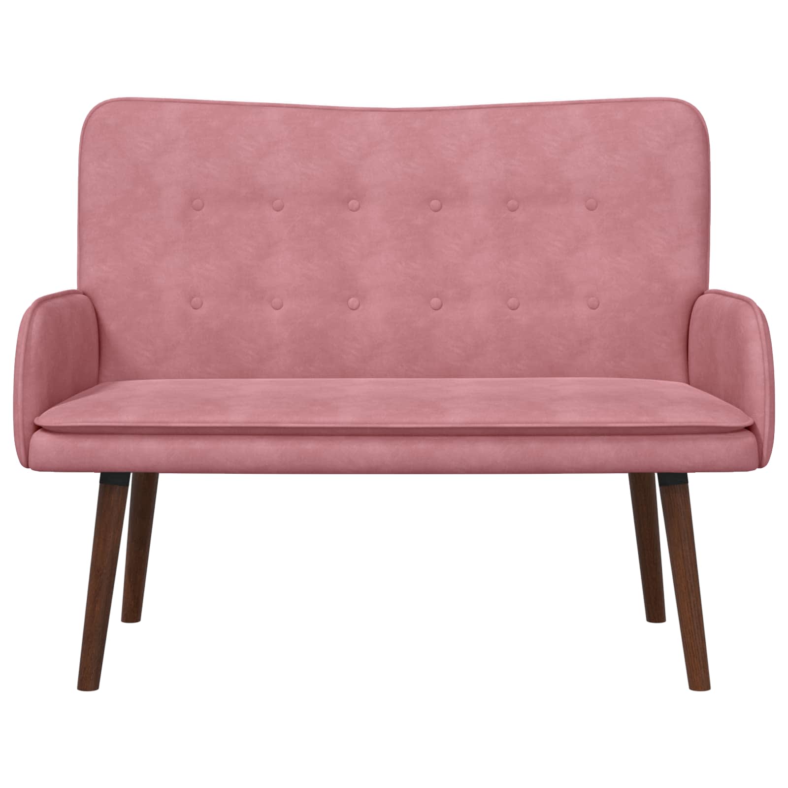 2-Sitzer Sofa Hellgrau 115 x 61 x 87 cm Samt (V)