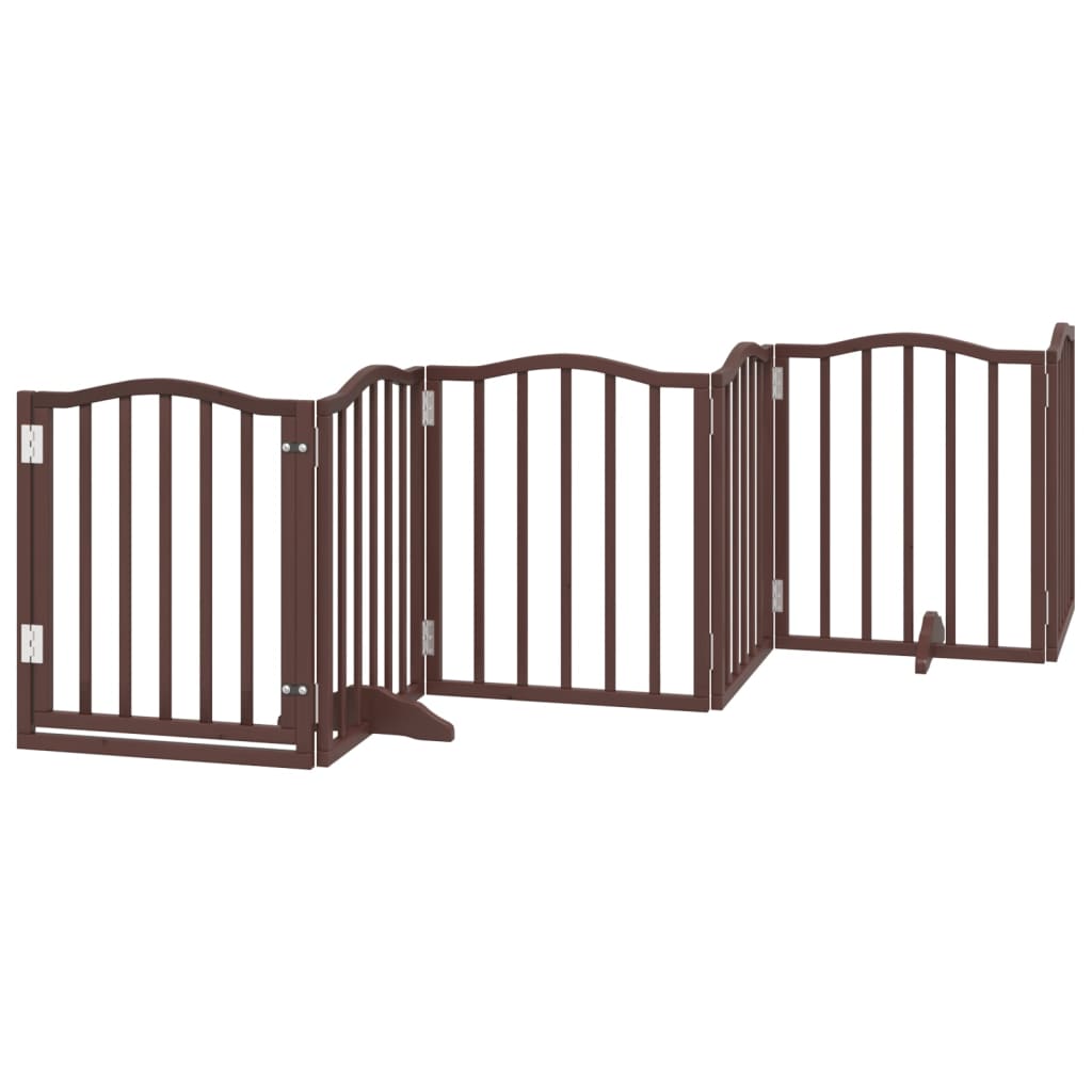 3-tlg. Hundetor Faltbar 150 cm Pappelholz