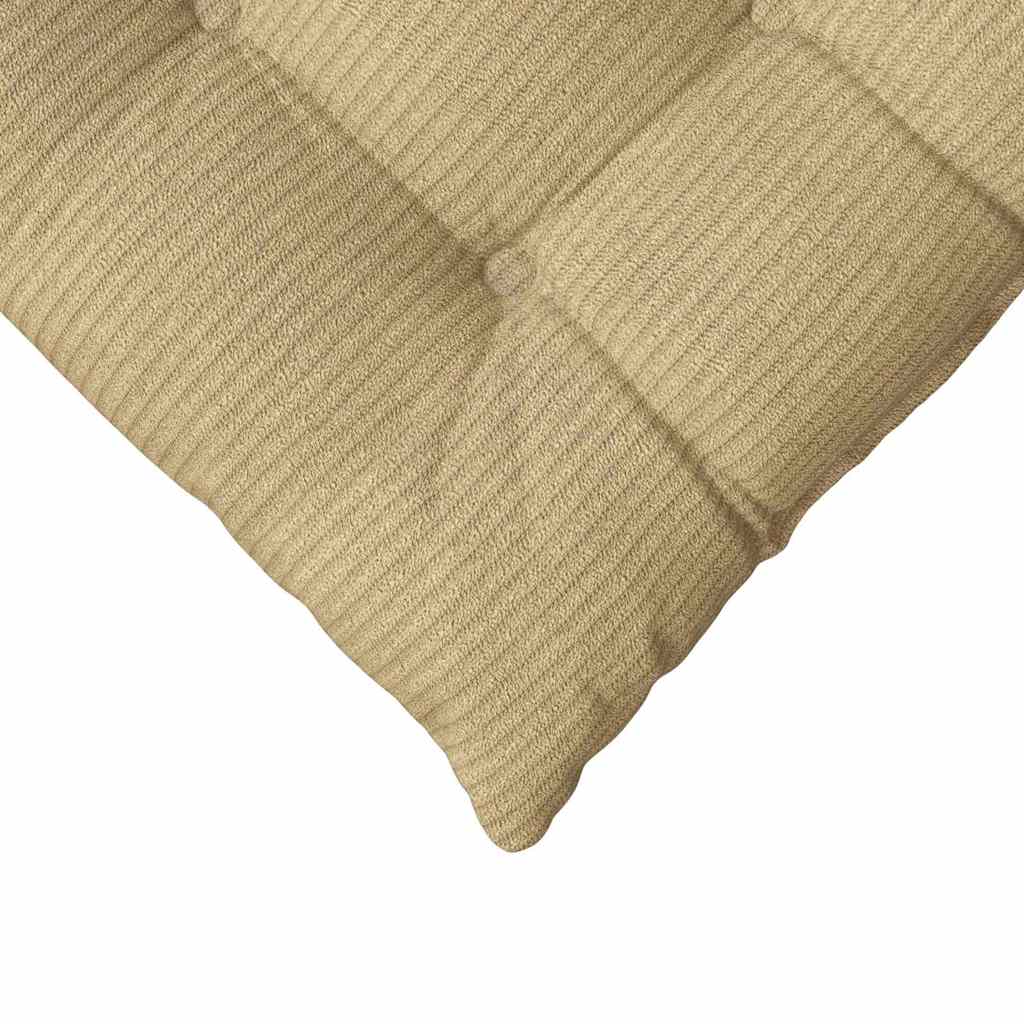 Sitzkissen 4 pcs Hellgrau 40 x 40 x 6 cm Cordstoff