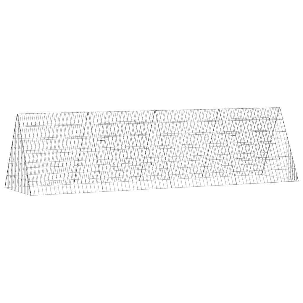 Hühnerkäfig Silber 110 x 55 x 55 cm Verzinkter Stahl