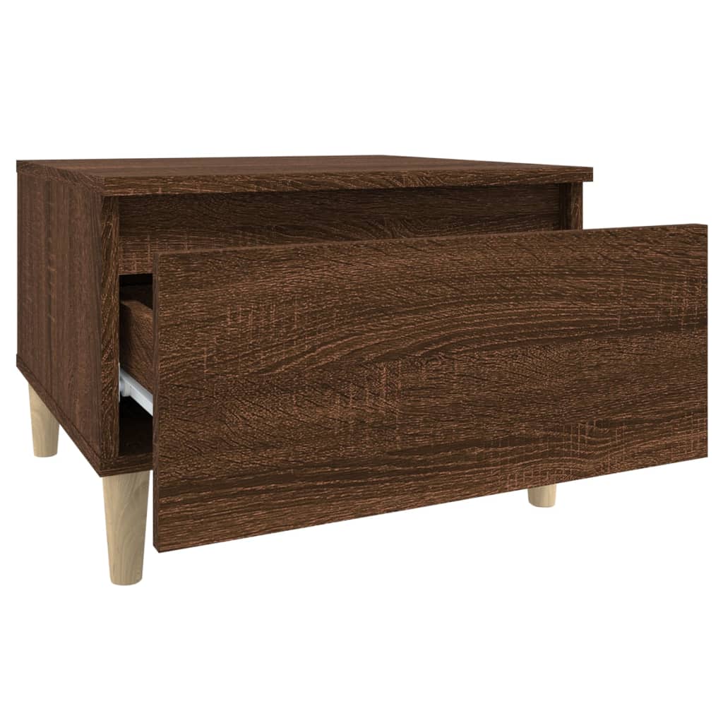 Beistelltisch Weiß 50x46x35 cm Holzwerkstoff