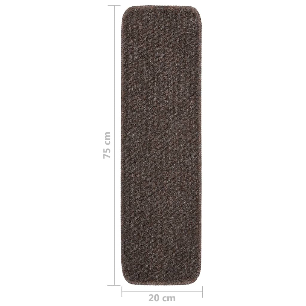 Antirutsch Stufenmatten 15 Stk. 60x25 cm Anthrazit Rechteckig