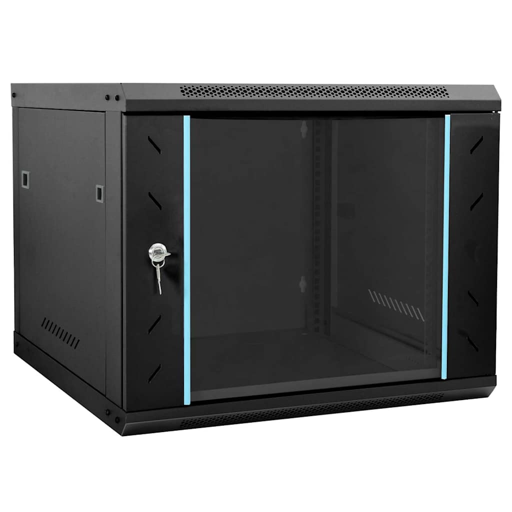 Netzwerkschrank mit Speicher Grau 60 x 45 x 28 cm Stahl