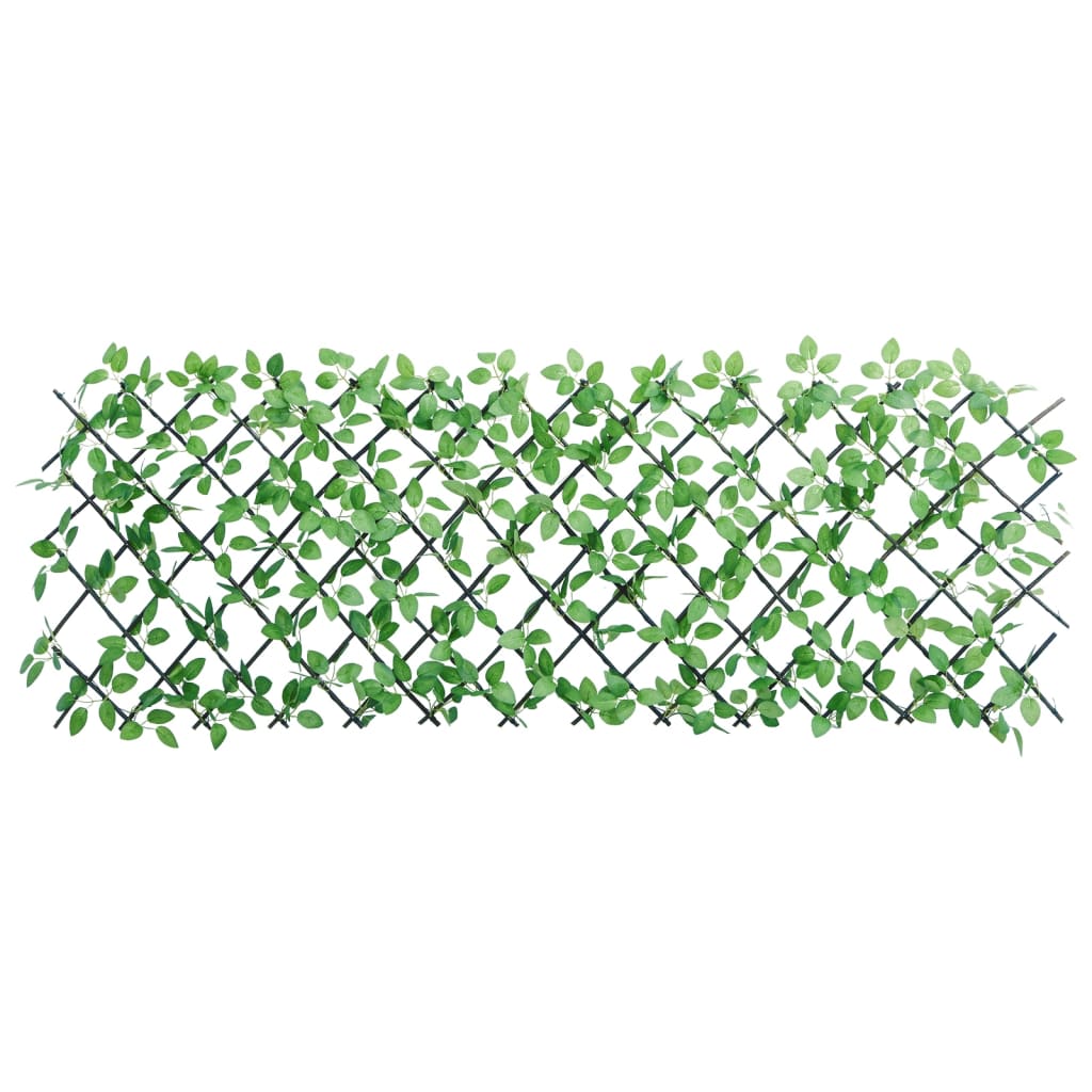 Rankgitter mit Künstlichem Efeu Erweiterbar Grün 180x30 cm