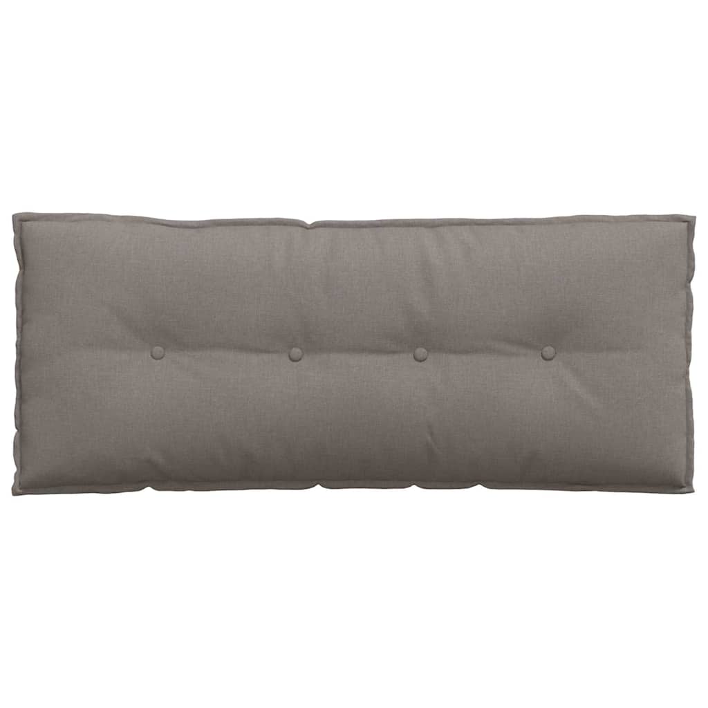Rückenkissen Hellgrau 50 x 19 x 45 cm Stoff