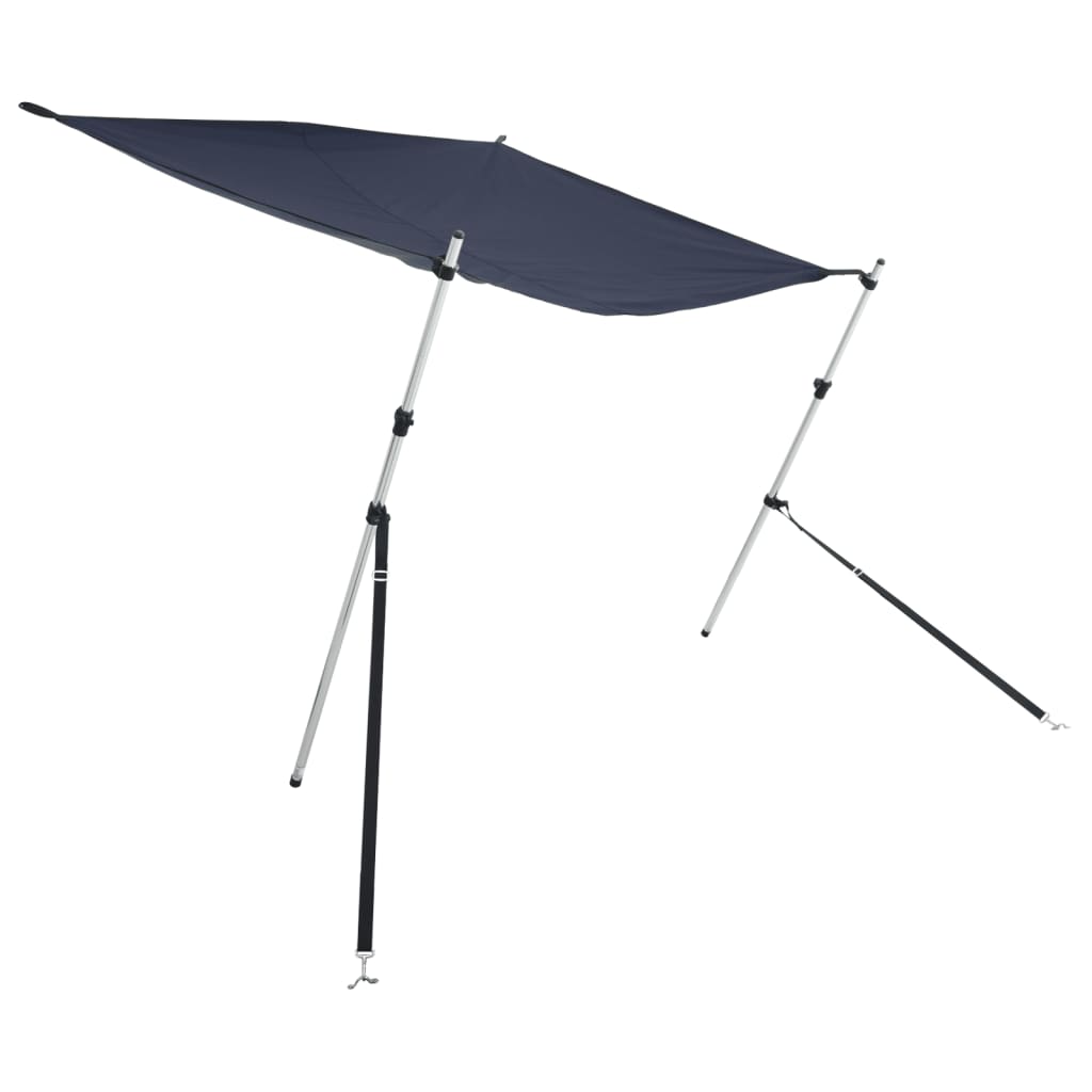 T-Top-Beschattungsverlängerung Weiß 170x170x(113-182,5) cm