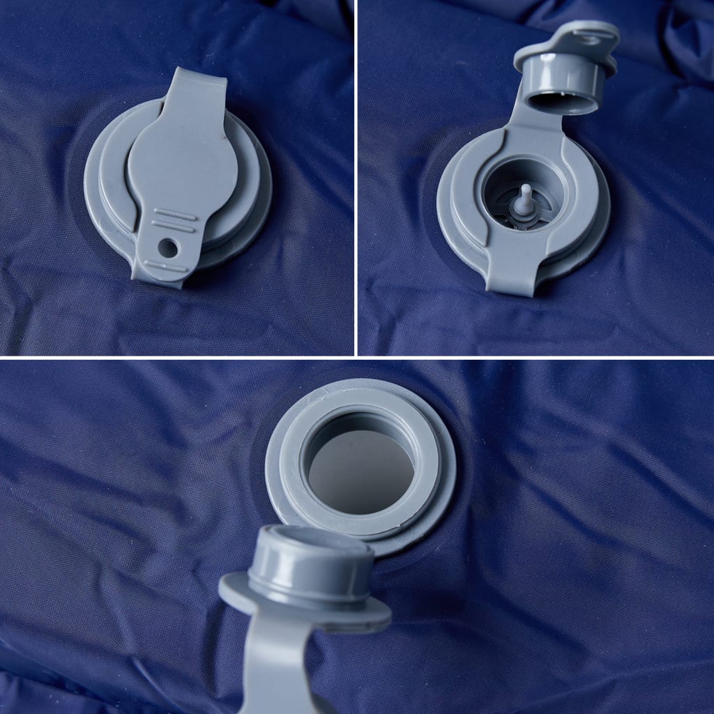 Selbstaufblasende Isomatte mit Kissen Blau