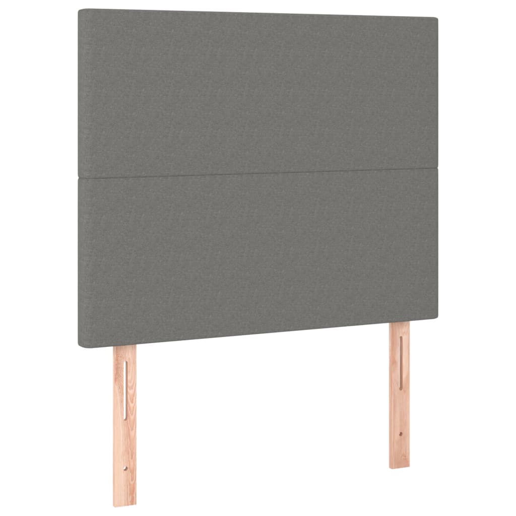 Kopfteil Hellgrau 80x5x118/128 cm Stoff
