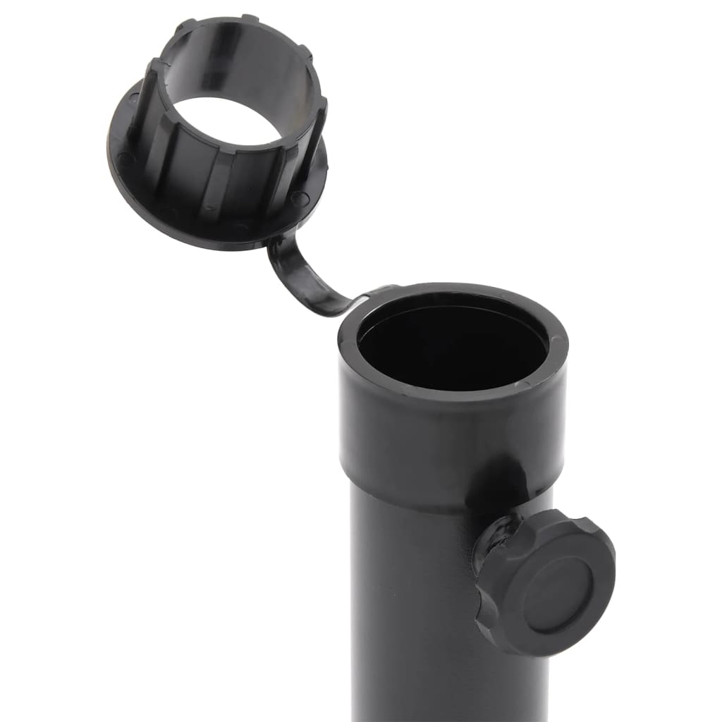 Sonnenschirmständer für Ø38/48 mm Mast Silbern Stahl