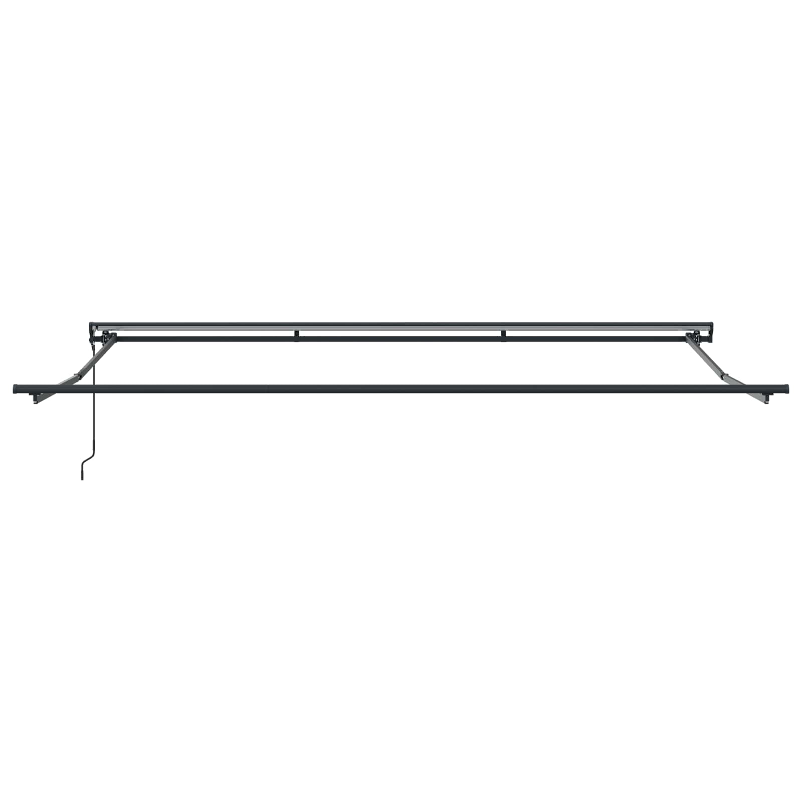 Markisenrahmen Verstellbar Weiß 2,5 x 2 m Stahl