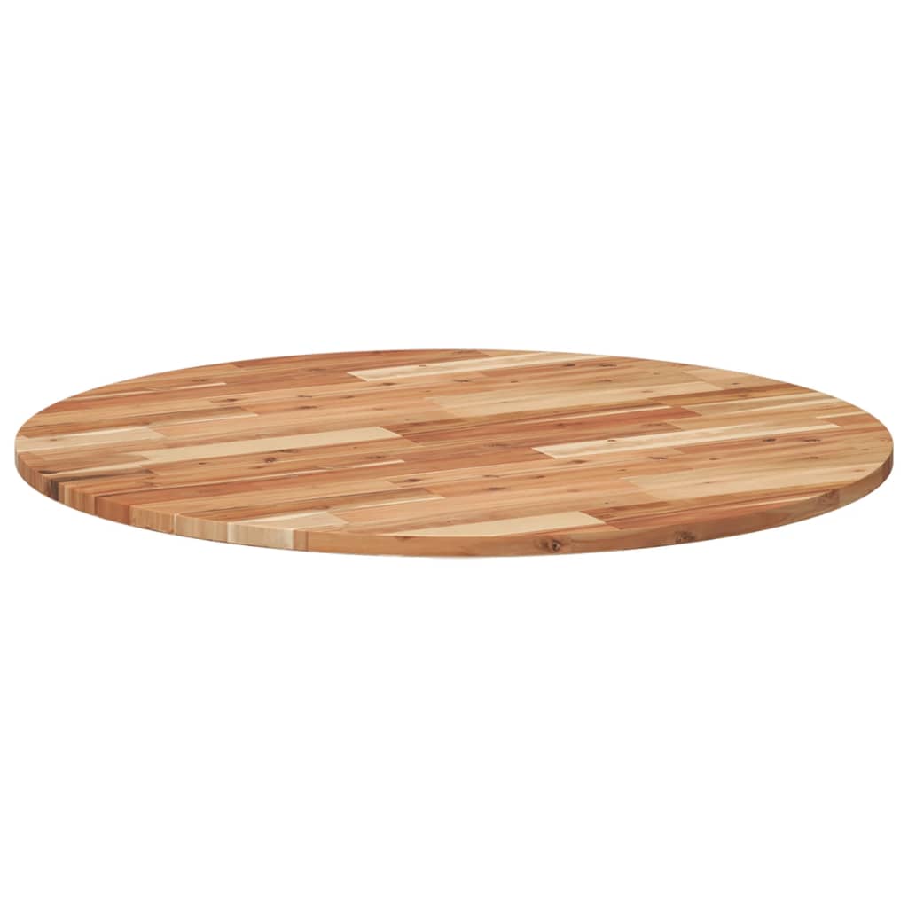 Tischplatte Rund Ø40x2 cm Massivholz Akazie