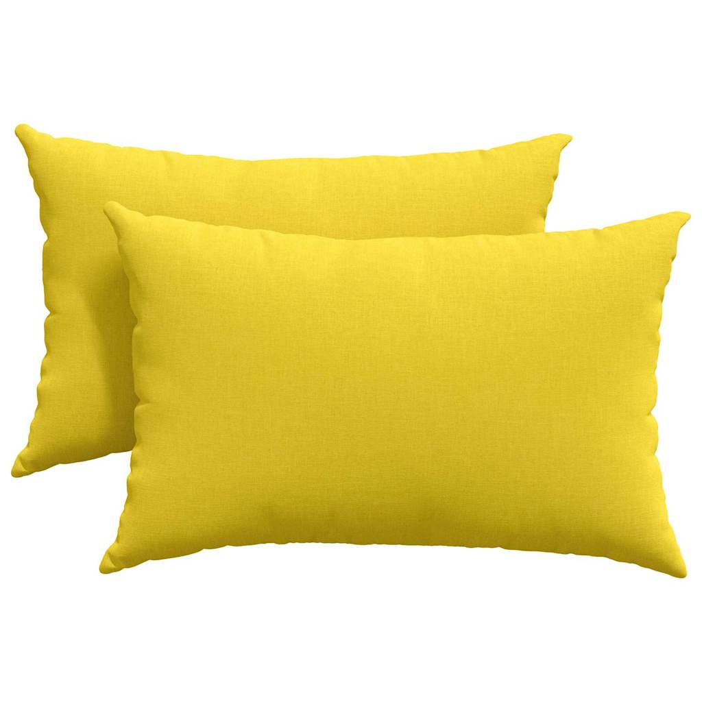 Sofakissen 2 pcs Hellgrau 50 x 30 cm Stoff