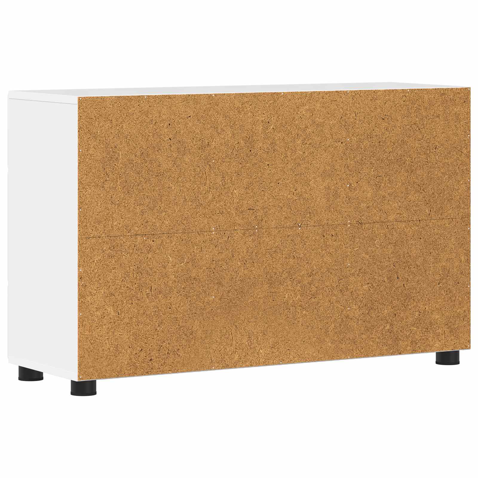 Highboard mit Regal FLORIN Weiß 60 x 35 x 182 cm Holzwerkstoff