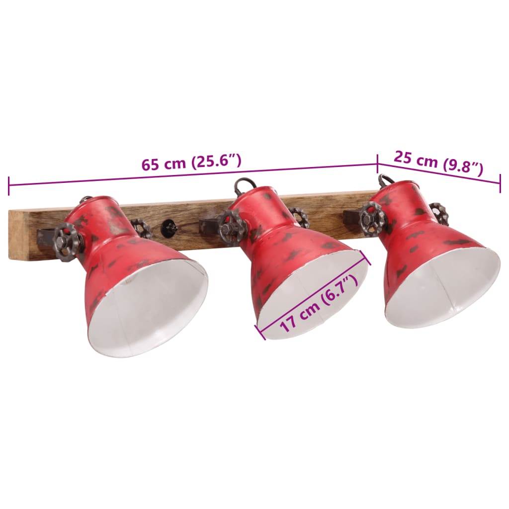 Wandlampe Industriestil Silbern 45x25 cm E27