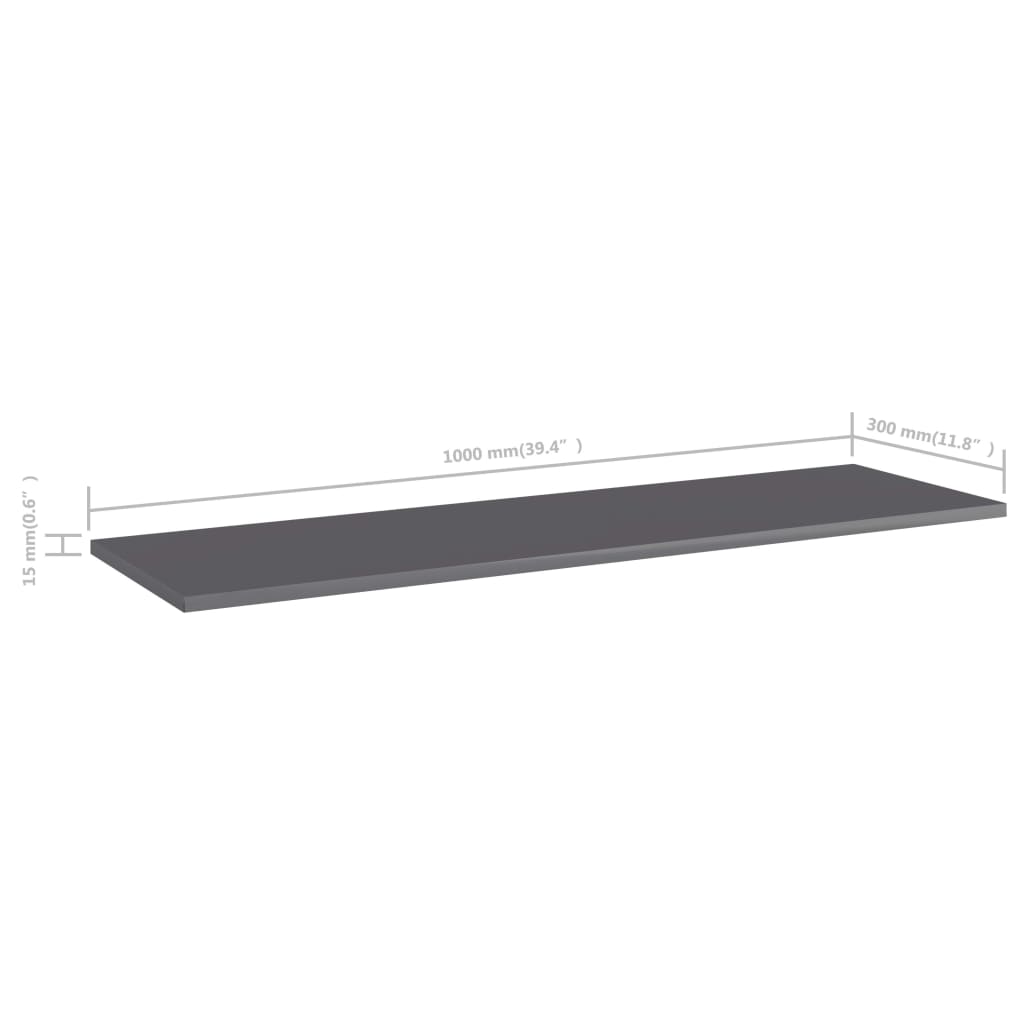 Bücherregal-Bretter 4 Stk. Weiß 40x10x1,5 cm Holzwerkstoff