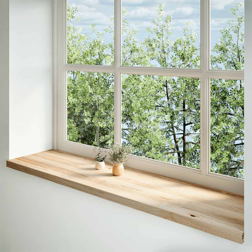 Fensterbänke 2 Stk. Unbehandelt 160x25x2 cm Massivholz Eiche