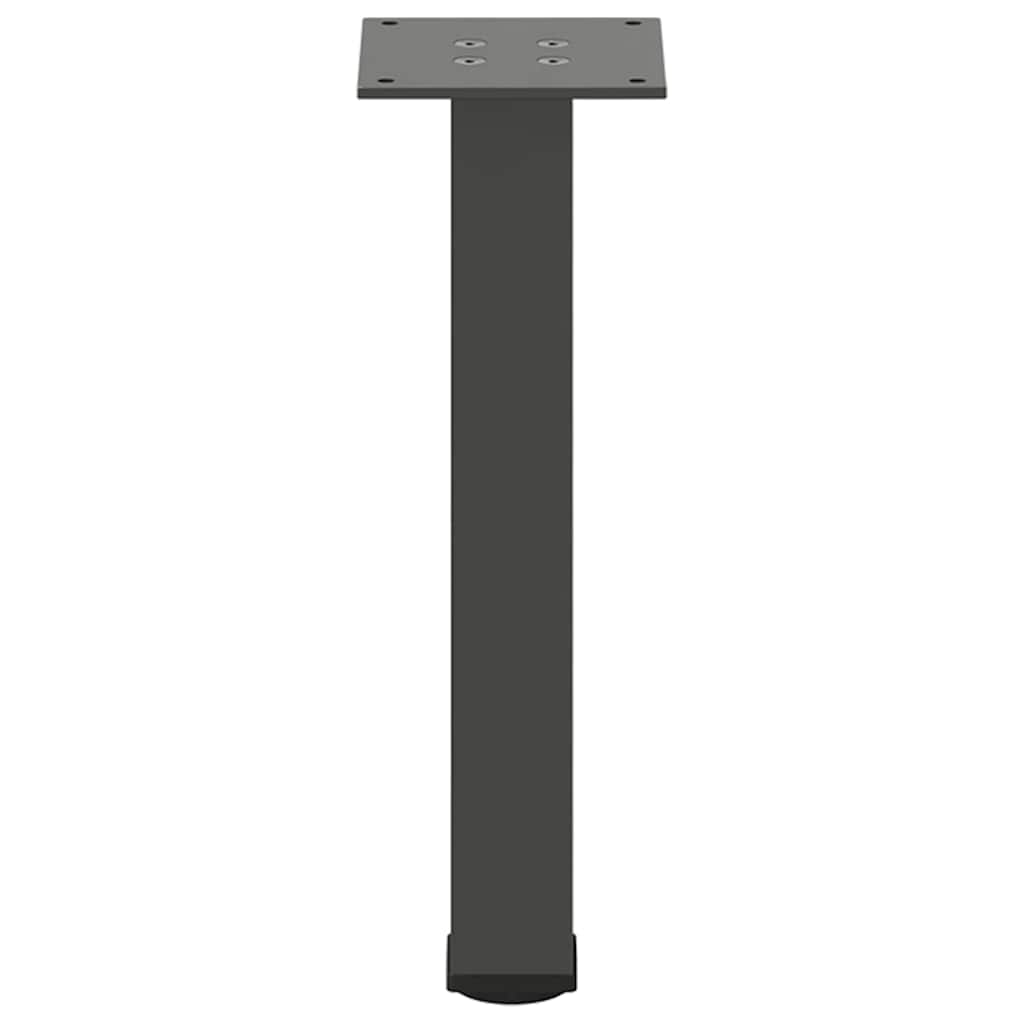 Bartischbeine 4 Stk. Schwarz 100-102 cm Stahl