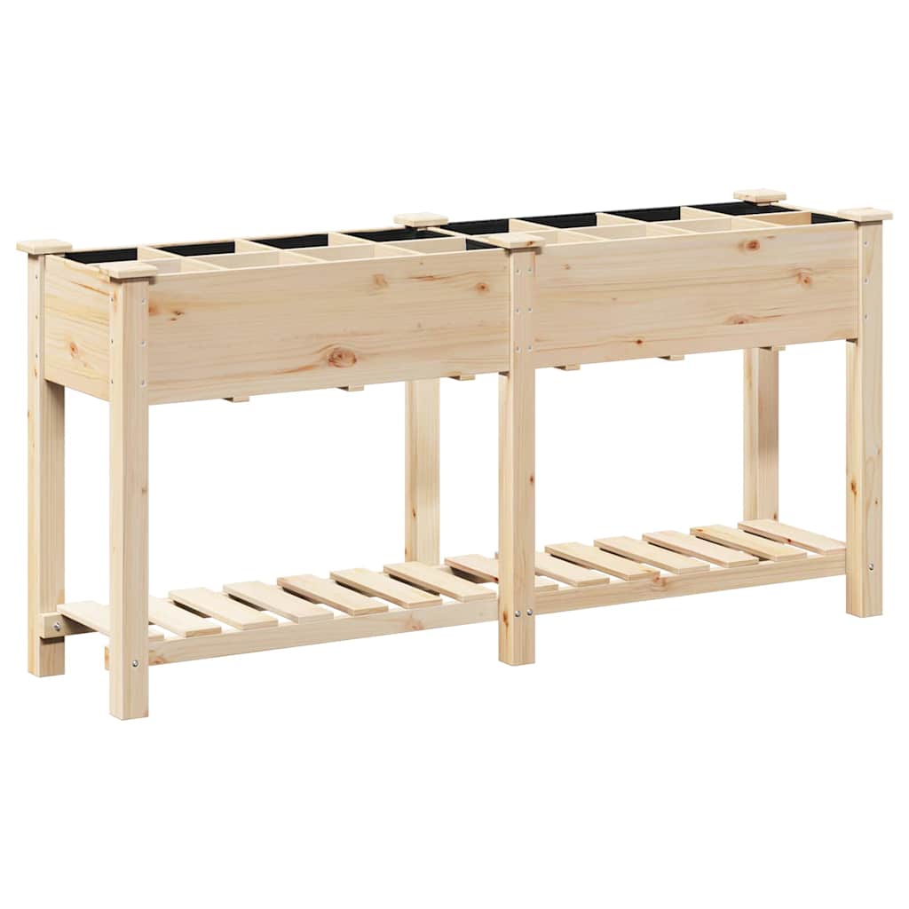 Garten-Pflanzgefäß mit Regal Beige 71 x 37 x 76,5 cm