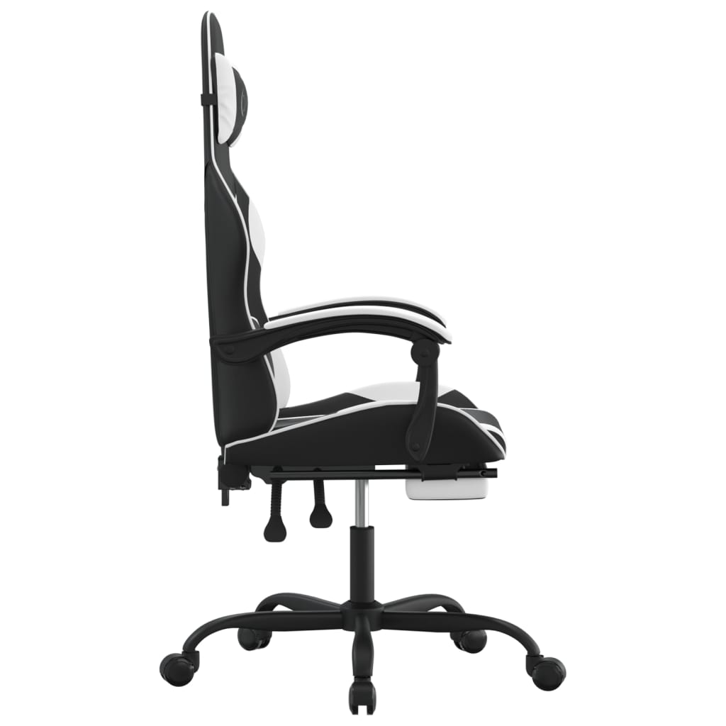 Gaming-Stuhl Drehbar Schwarz und Grün Kunstleder
