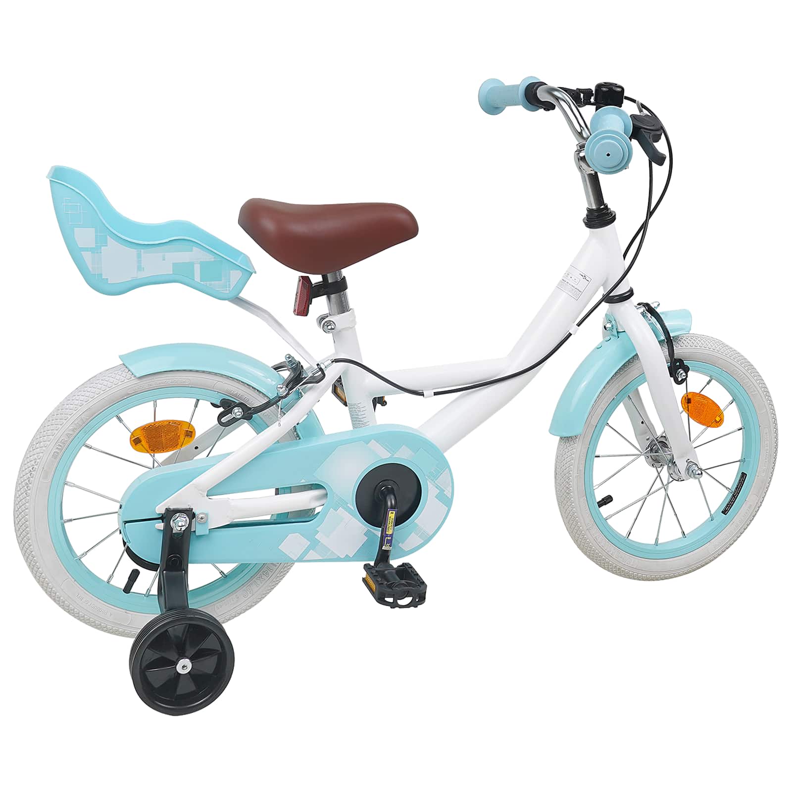 Kinderfahrrad 12 Zoll für 2-4 Jahre alt Hellrosa